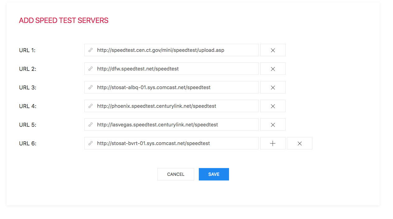 centurylink speed test servers