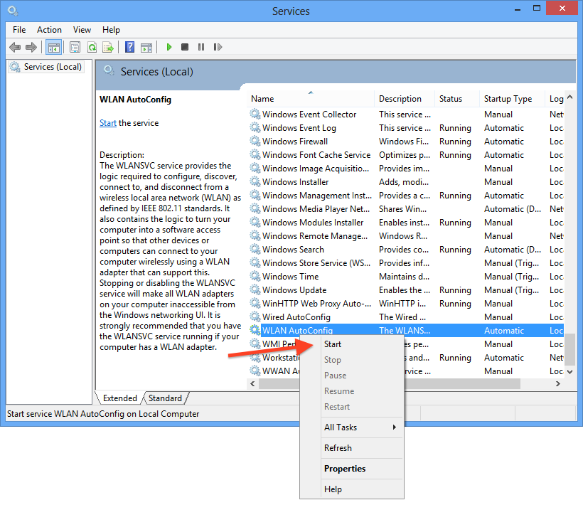 How To Start Wlan Autoconfig Service Vista