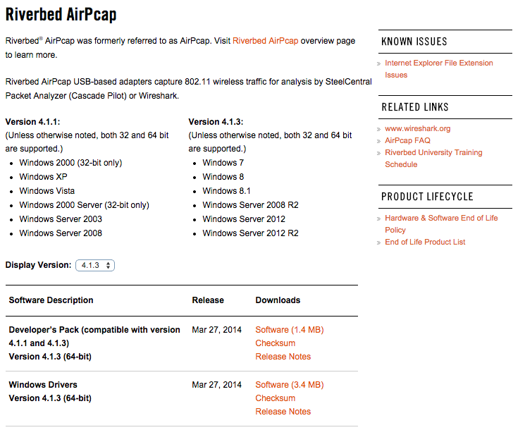 airpcap windows 10 download